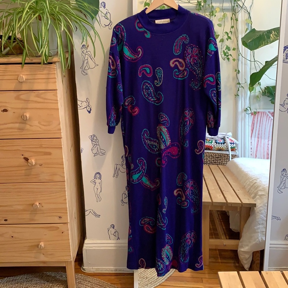Vintage paisley dress